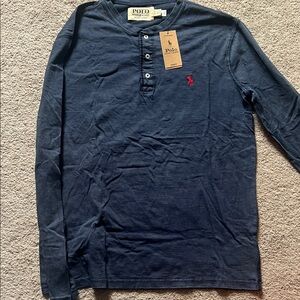 Denim & Supply Ralph Lauren Navy Long Sleeve Henley